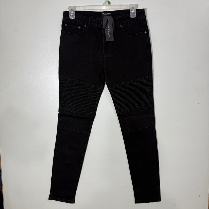 SUPPLY & DEMAND SKINNY FIT DENIM PANT WITH STRETCH BRAND NEW  DARK GREY COLOUR