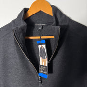 BANANA REPUBLIC HALF ZIP FLEECE PULLOVER BRAND NEW GREY COLOUR