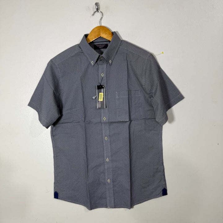 ROUNDTREE & YORKE HALF SLEEVES COTTON SHIRT BRAND NEW GREY COLOUR