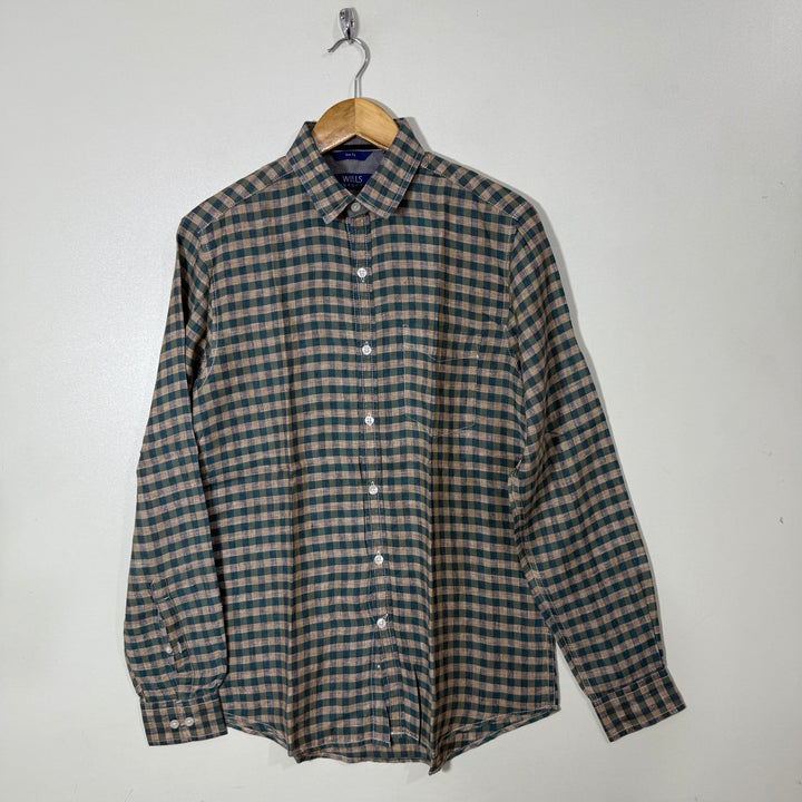 WILLS SPORT SLIM FIT LINEN SHIRT (33)