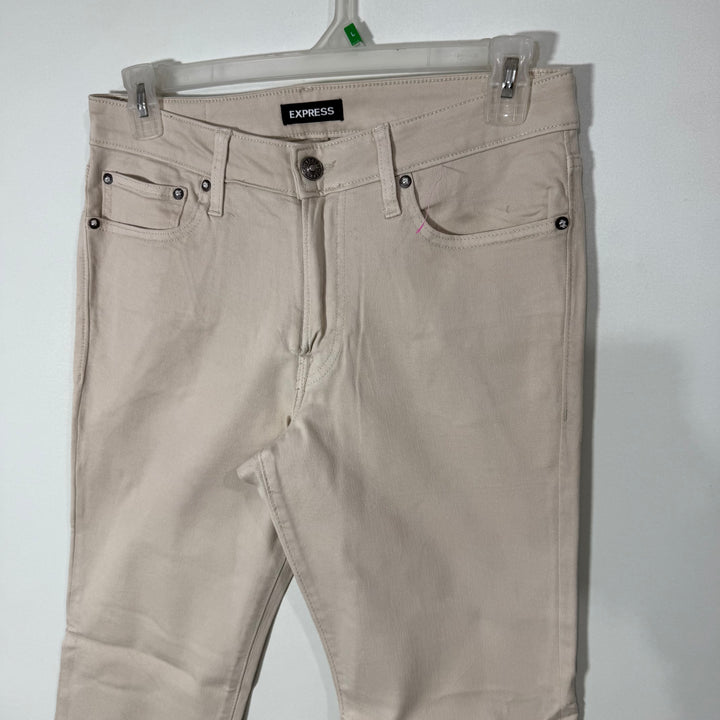 EXPRESS SLIM STRAIGHT DENIM PANT WITH STRETCH