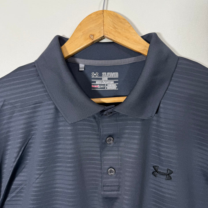 UNDER ARMOUR HEATGEAR SPORT POLO TSHIRT GREY COLOUR
