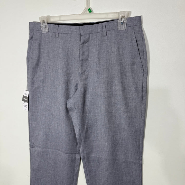 BURTON MENSWEAR LONDON STRAIGHT FIT DRESS PANT BRAND NEW WITHOUT STRETCH GREY COLOUR
