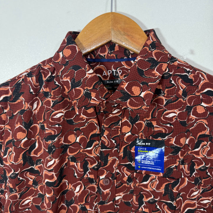 APT.9 SLIM FIT PREMIER FLEX SLIM FIT PERFORMANCE SHIRT BRAND NEW WITH STRETCH