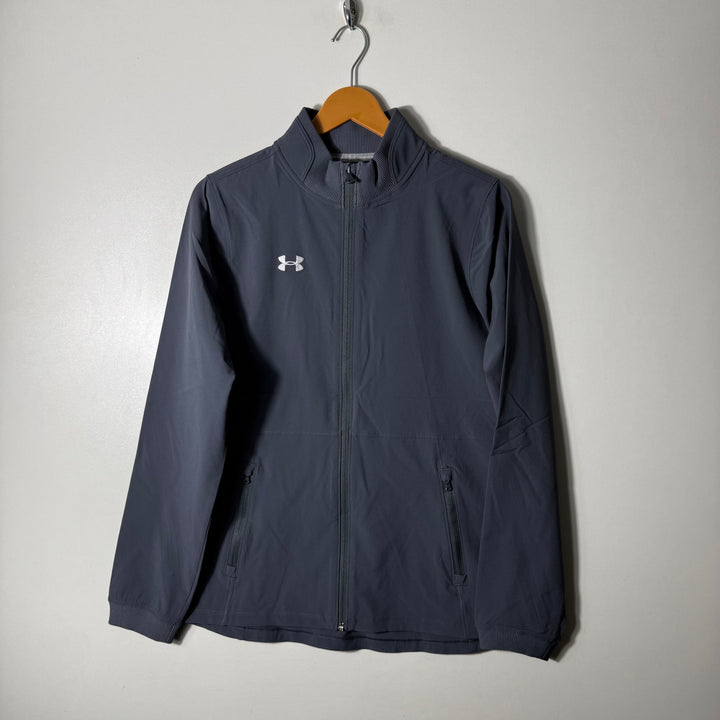 UNDER ARMOUR HYBRID PARACHUTE SPORT JACKET GREY COLOUR 4 WAY STRETCH