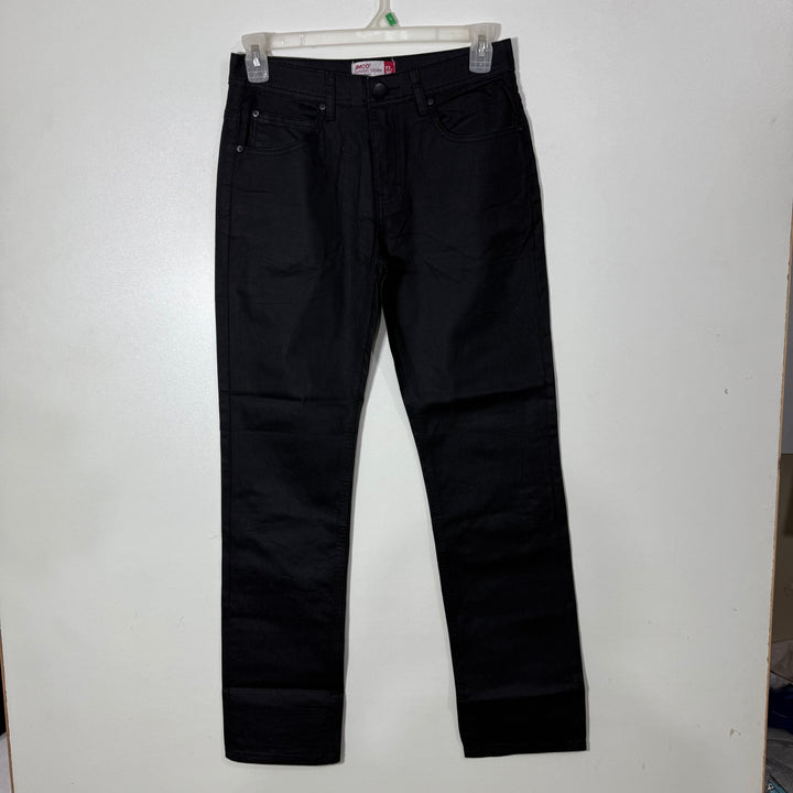 AMCO STRAIGHT FIT DENIM PANT WITH STRETCH BLACK COLOUR