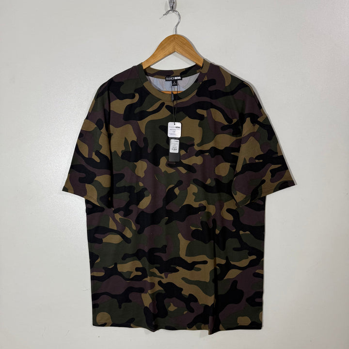 FASHION NOVA MEN CAMOUFLAGE WARM TSHIRT BRAND NEW