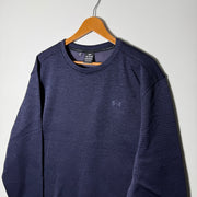 UNDER ARMOUR SWEATSHIRT INNER FLEECE BLUE COLOUR