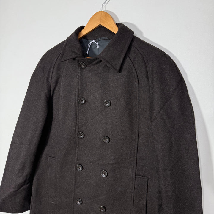 FRENCH CONNECTION WOOL LONG COAT BROWN COLOUR