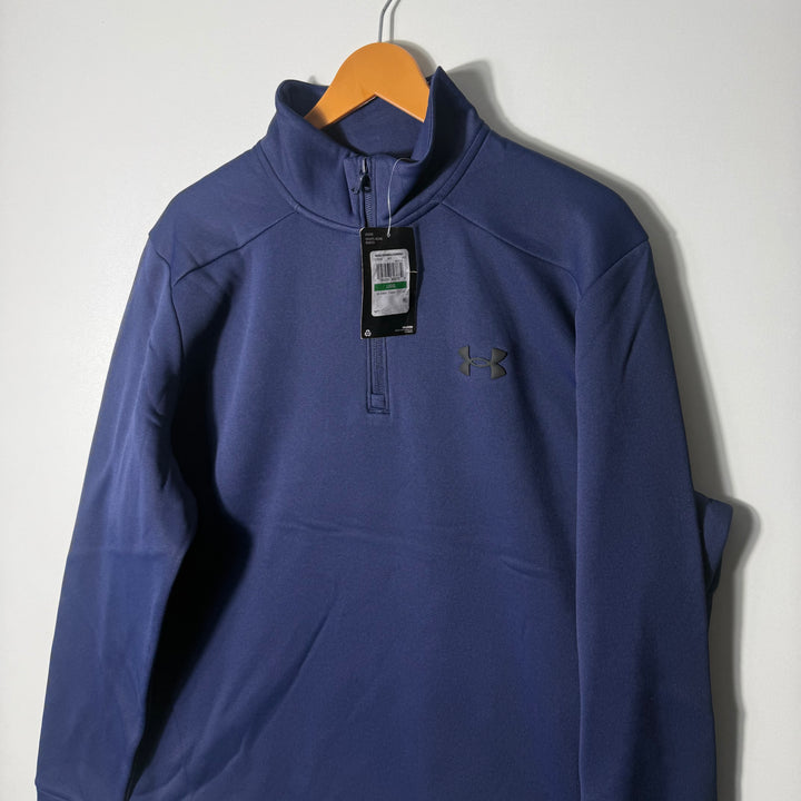 UNDER ARMOUR HALF ZIP PULLOVER BRAND NEW BLUE COLOUR INNER FLEECE