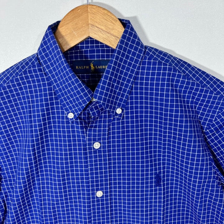 RALPH LAUREN POLO BUTTON DOWN CHECKERED SHIRT