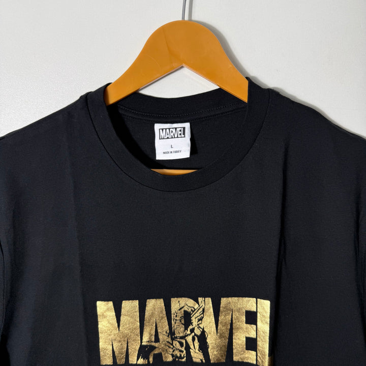 MARVEL COTTON TSHIRT BLACK COLOUR