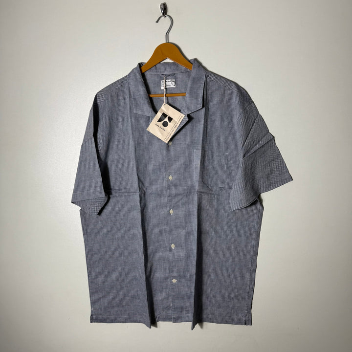 FRANK AND OAK SAFARI COLLAR COTTON LINEN HALF SLEEVES SHIRT BRAND NEW