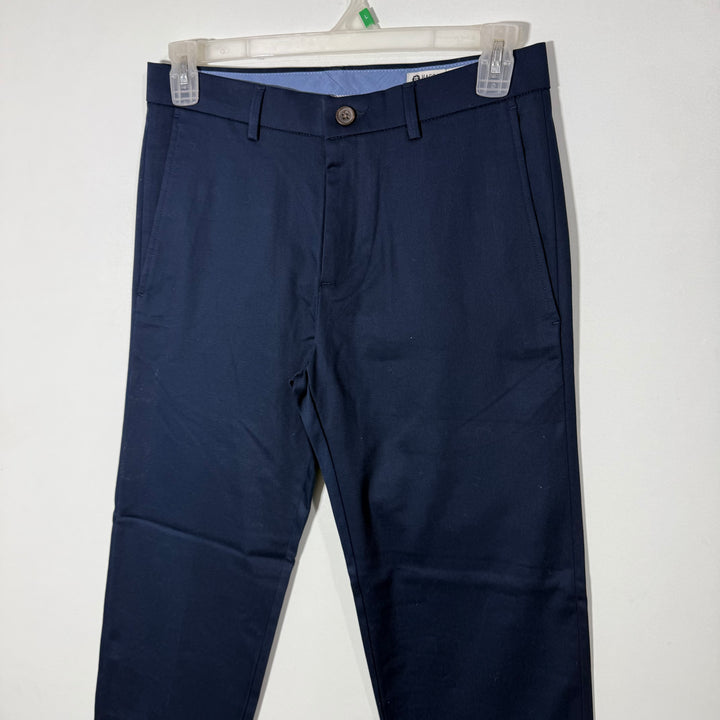 HAGGAR STRAIGHT FIT FLAT FRONT PREMIUM NO IRON KHAKI COTTON PANT BRAND NEW WITH STRETCH BLUE COLOUR