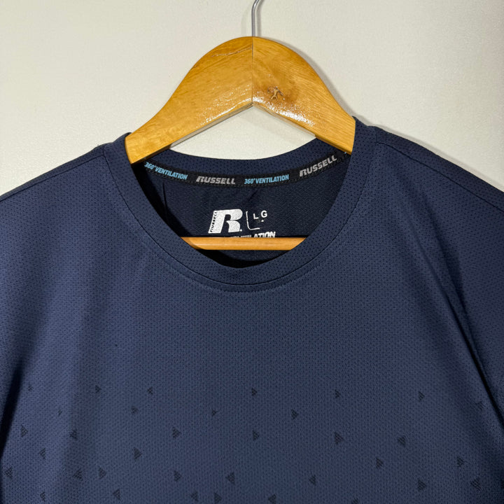 RUSSELL PRINTED SPORT TSHIRT BLUE COLOUR