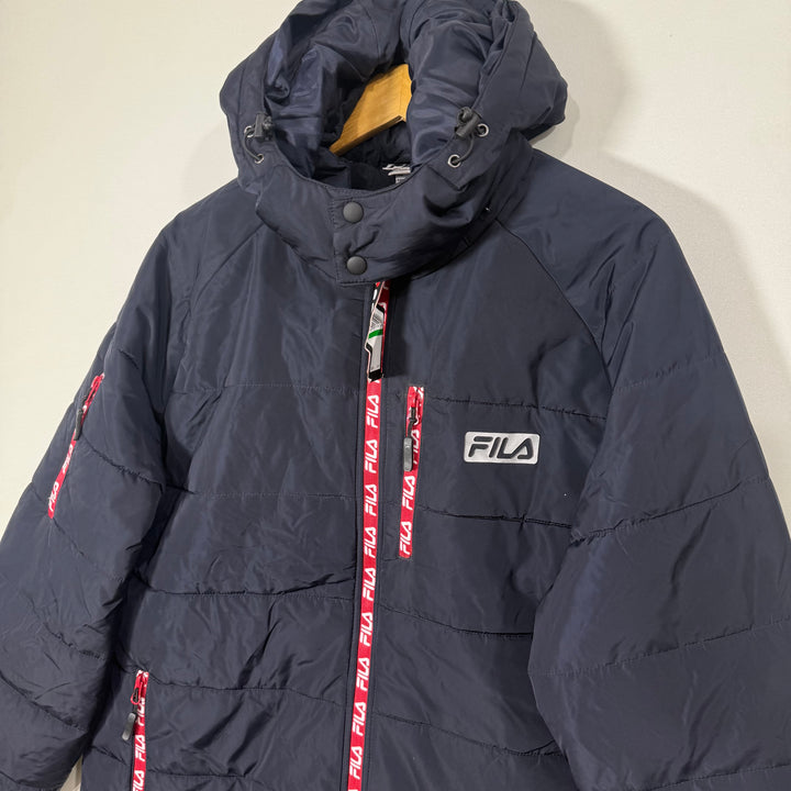 FILA PUFFER JACKET WITH DETACHABLE HOOD BRAND NEW BLUE COLOUR