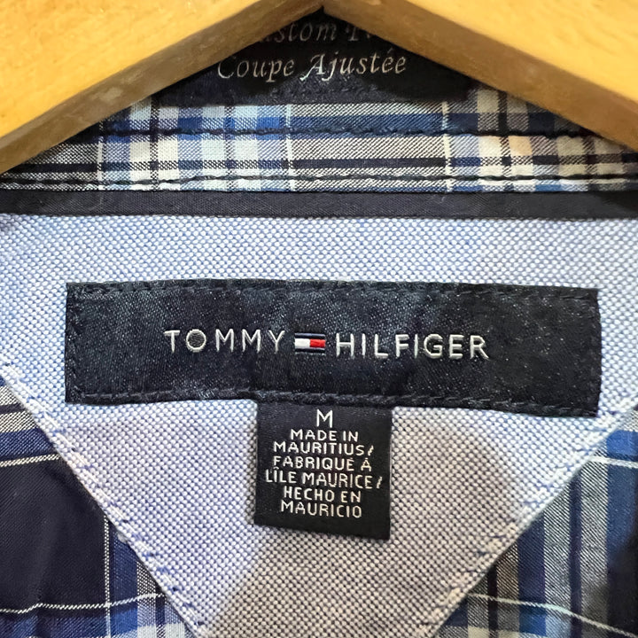 TOMMY HILFIGER CUSTOM FIT DOUBLE POCKETS HALF SLEEVES COTTON SHIRT