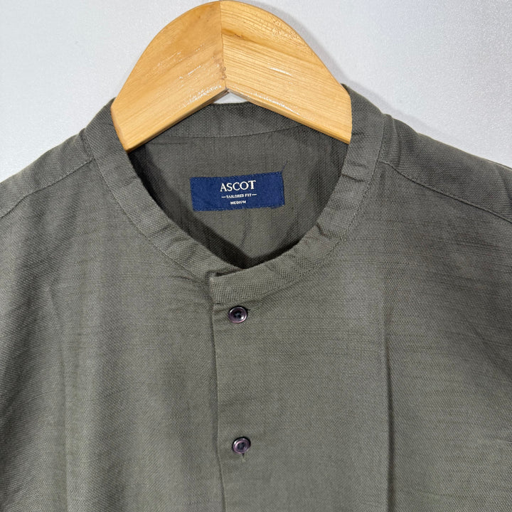 ASCOT TAILORED FIT BEN COLLAR COTTON SHIRT