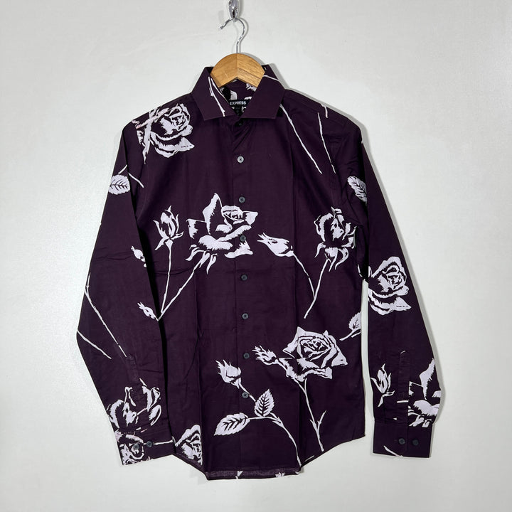 EXPRESS SLIM FIT CASUAL COTTON SHIRT