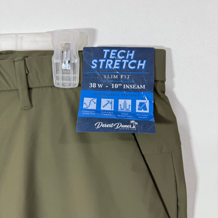 DESERT DUNES HYBRID PERFORMANCE SHORT BRAND NEW WITH STRETCH BACK ZIP POCKETS
