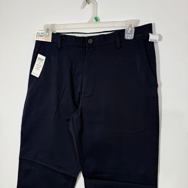 DOCKERS EASY KHAKI CLASSIC FIT STRETCH FOR PERFORMANCE ALL MOTION COMFORT WAISTBAND NO WRINKLES COTTON CHINO PANT BRAND NEW BUE COLOUR WITH STRETCH