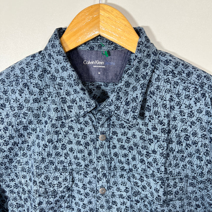 CALVIN KLEIN DOUBLE POCKETS  CASUAL COTTON SHIRT