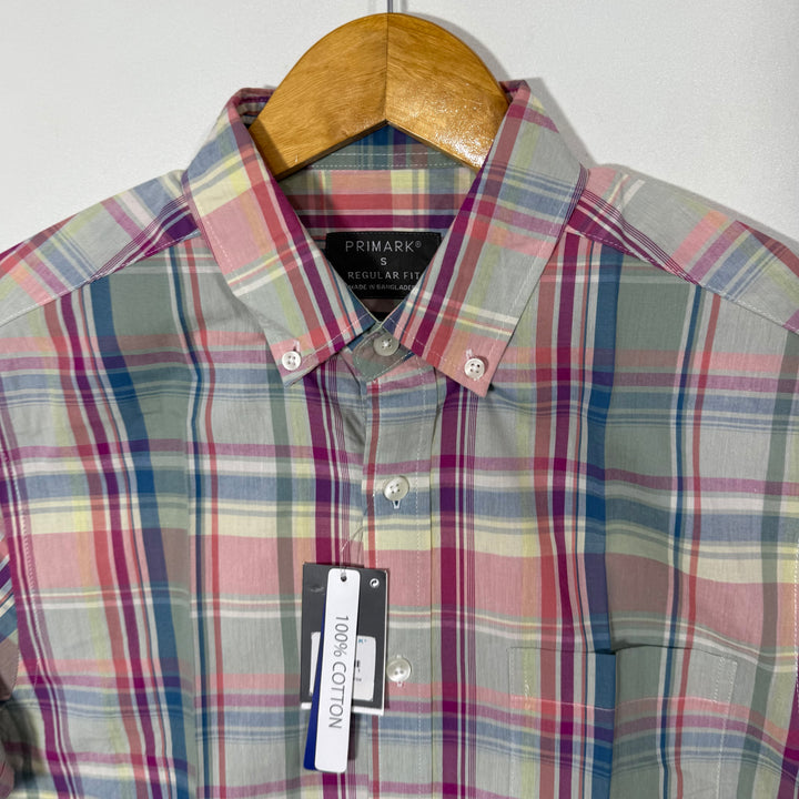 PRIMARK REGULAR FIT BUTTON DOWN HALF SLEEVES SHIRT BRAND NEW