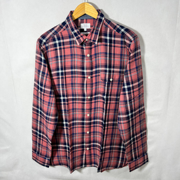 NEXT BUTTON DOWN FLANNEL SHIRT