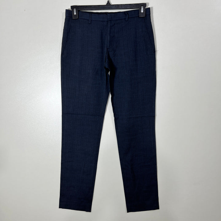 BURTON MENSWEAR LONDON SKINNY FIT CHECKERED DRESS PANT WITH STRETCH