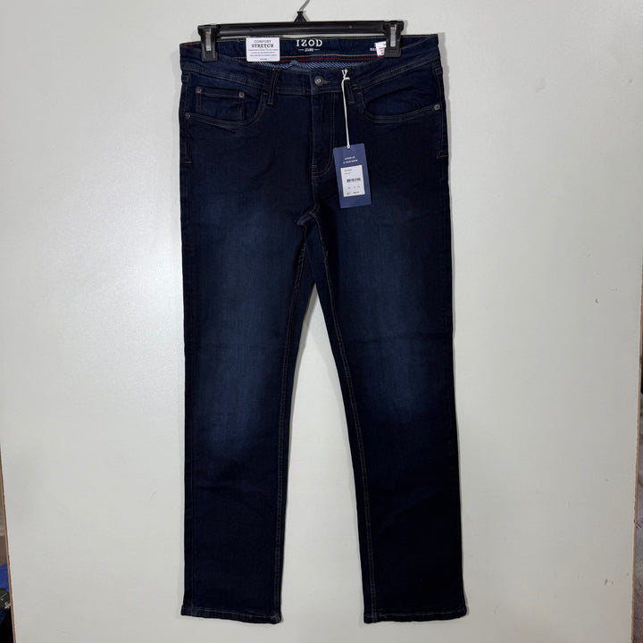 IZOD RELAXED FIT DENIM PANT BRAND NEW WITH STRETCH BLUE COLOUR
