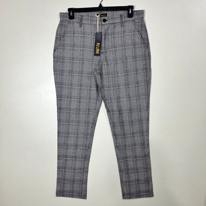 PARK CHECKERED COTTON CHINO PANT BRAND NEW WITH STRETCH