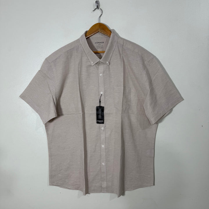 CONNOR HALF SLEEVES LINEN SHIRT BRAND NEW