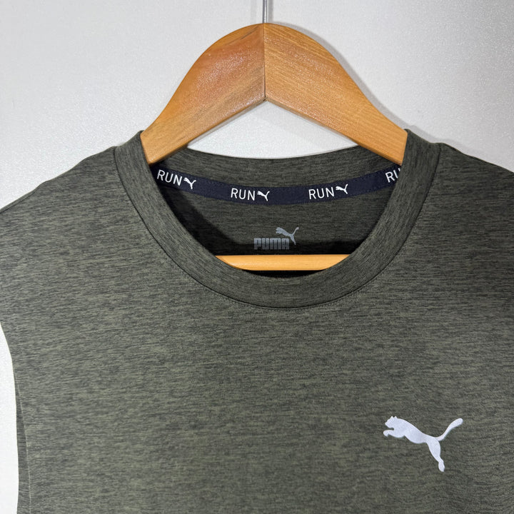 PUMA RUN SPORT SLEEVES LESS GREEN COLOUR