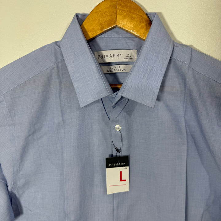 PRIMARK SLIM FIT  HALF SLEEVES COTTON SHIRT BRAND NEW