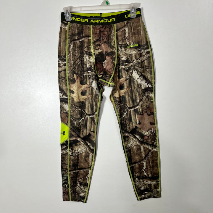 UNDER ARMOUR COLDGEAR HUNTING PRINT SPORT COMPRESSION TIGHTS INNER FLEECE