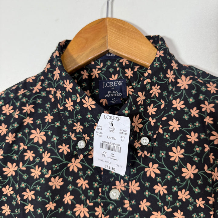 J CREW SLIM FIT FLEX WASHED BUTTON DOWN CASUAL COTTON SHIRT BRAND NEW