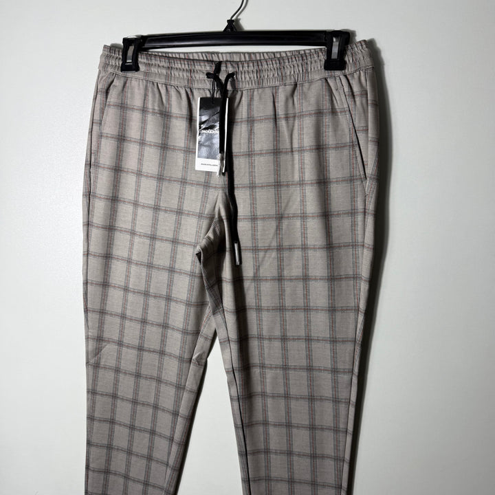 JACK & JONES NOR SHELL CORAL CHECKERED PANT BRAND NEW WITH STRETCH