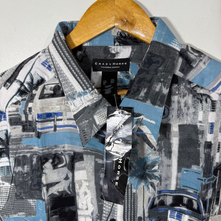 CRAZY HORSE HALF SLEEVES HAWAI SHIRT BRAND NEW
