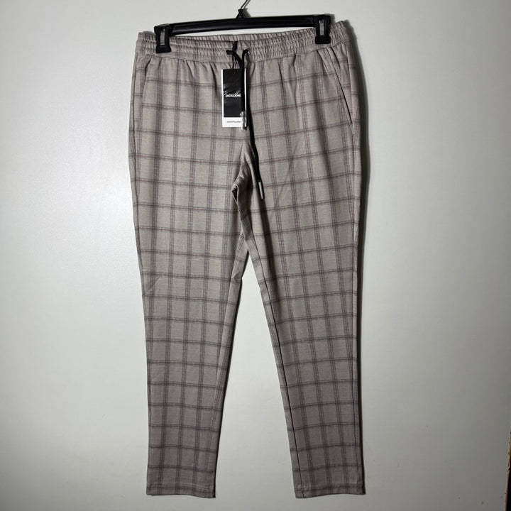 JACK & JONES NOR SHELL CORAL CHECKERED PANT BRAND NEW WITH STRETCH
