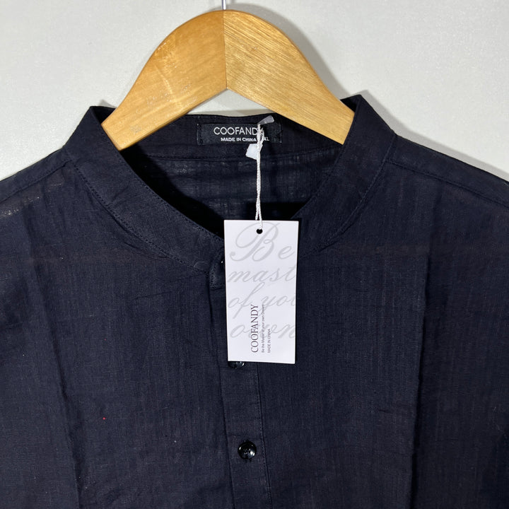 COOFANDY BEN COLLAR KURTA SHIRT BRAND NEW