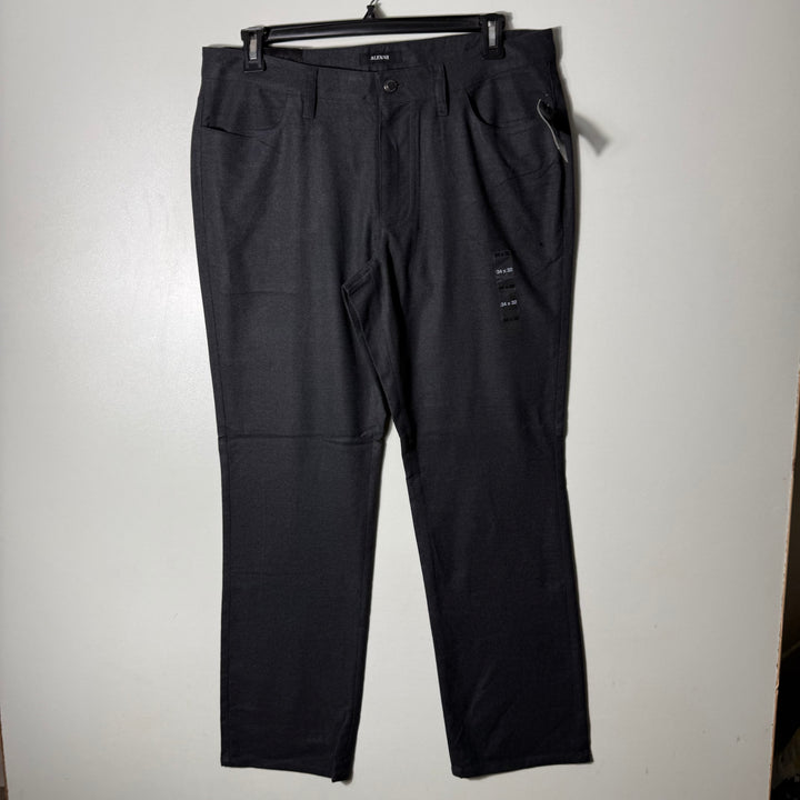 ALFANI FLAT FRONT JEANS CUT POLYESTER PANT BRAND NEW GREY COLOUR WITHOUT STRETCH GREY COLOUR