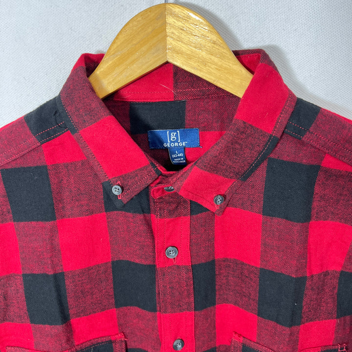 GEORGE BUTTON DOWN FLANNEL SHIRT