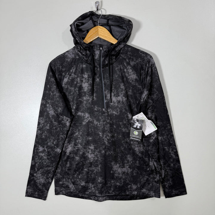 RUSSELL CAMOUFLAGE TRAINING FIT HALF ZIP SPORT HOODIE BRAND NEW