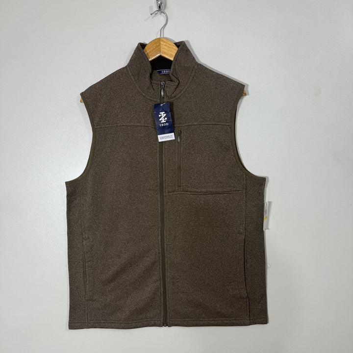 IZOD SLEEVES LESS FLEECE JACKET BRAND NEW