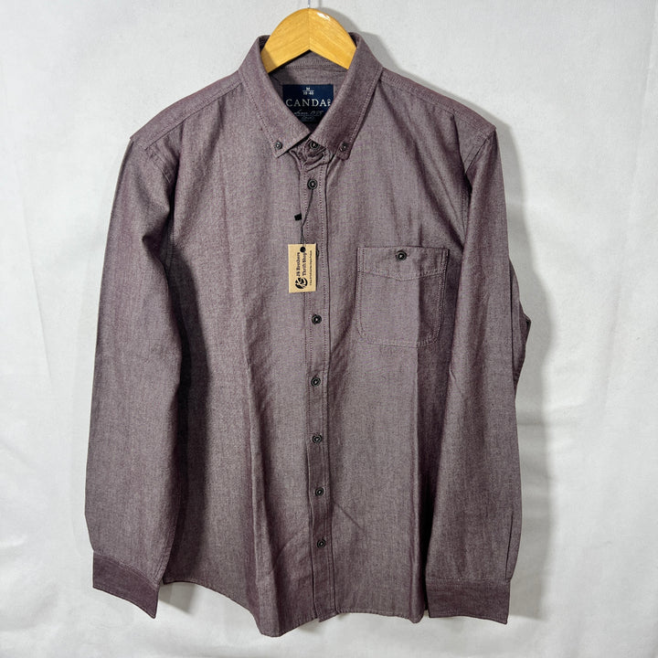 CANDA BUTTON DOWN OXFORD COTTON SHIRT