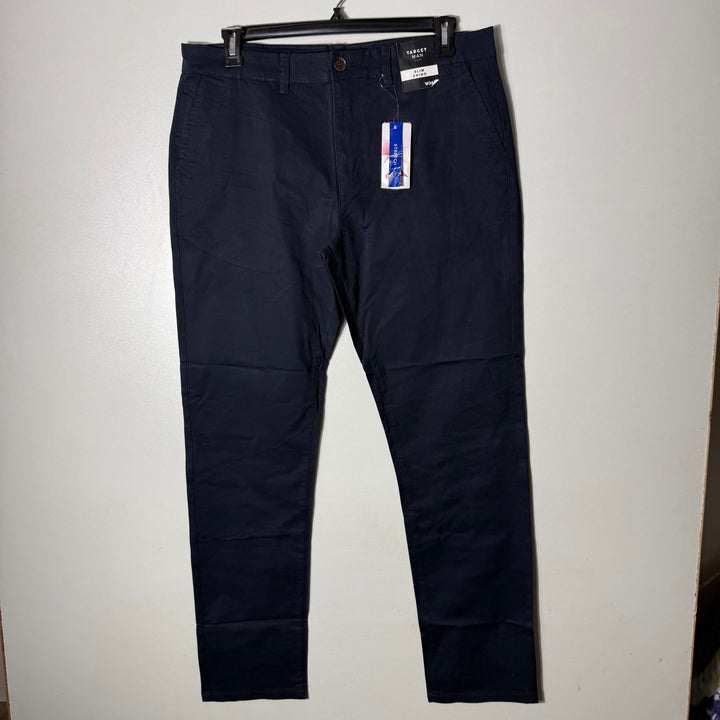 TARGET MAN SLIM FIT COTTON CHINO PANT BRAND NEW WITH STRETCH BLUE COLOUR