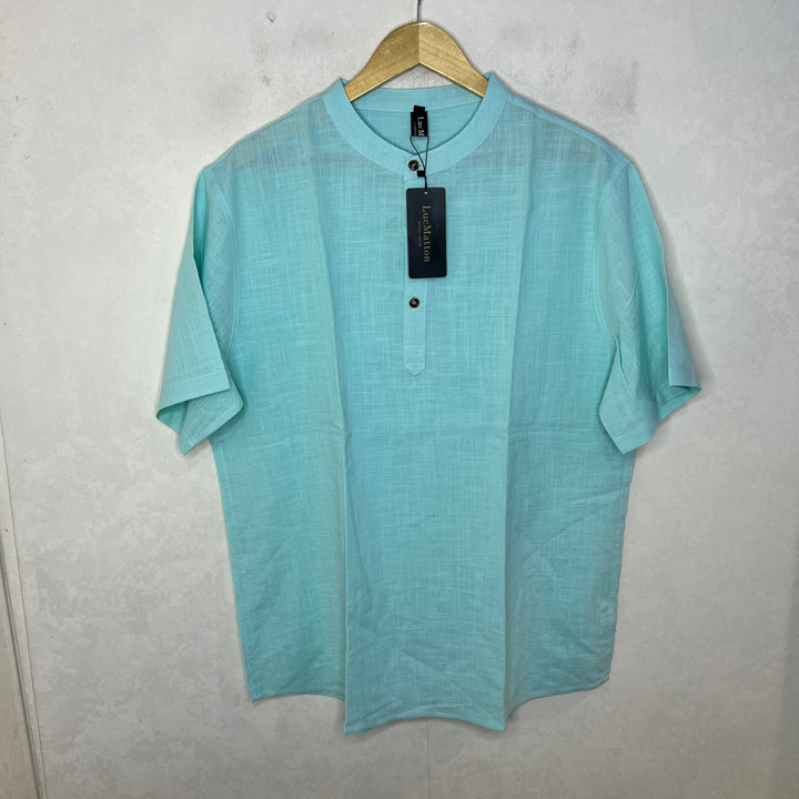 LUCMATTON KURTA SHIRT HENLEY COLLAR BRAND NEW