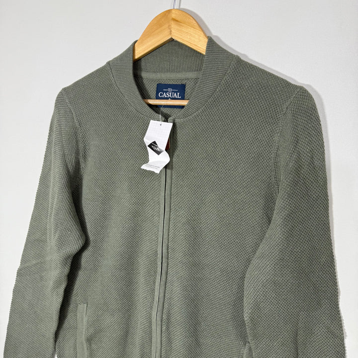 TEX FULL ZIP COTTON KNITED SWEATER BRAND NEW