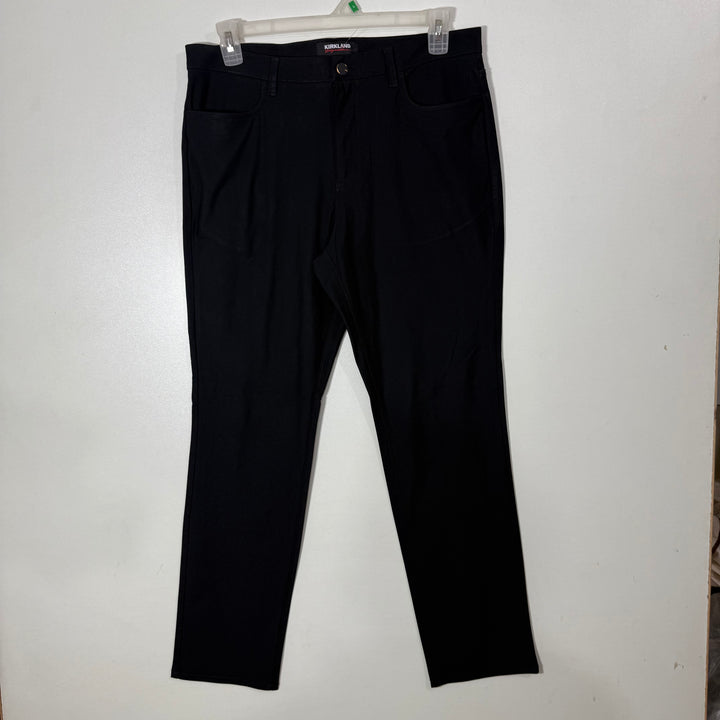 KIRKLAND SIGNATURE SLIM FIT PERFORMANCE PANT WITH STRETCH BLACK COLOUR