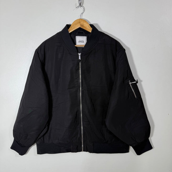 PIMKIE BEN COLLAR BOMBER JACKET BLACK COLOUR